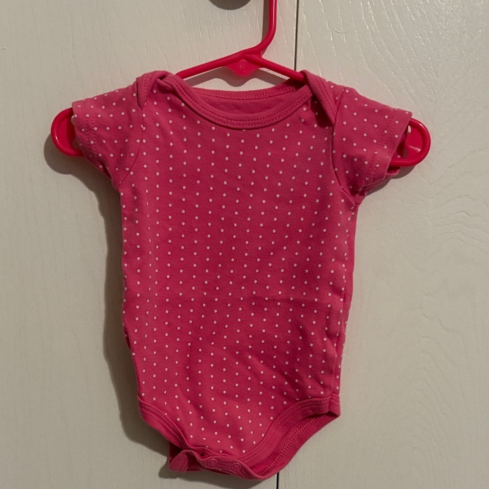 Pink Polka Dot Kids One Piece